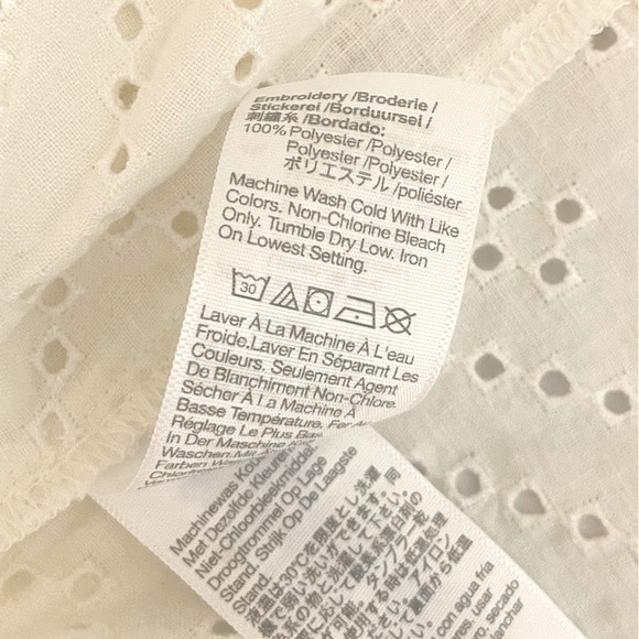 SOLD OUT!! Madewell - Rosalie Tie Strap Geo Eyelet Top - Picture 8 of 12